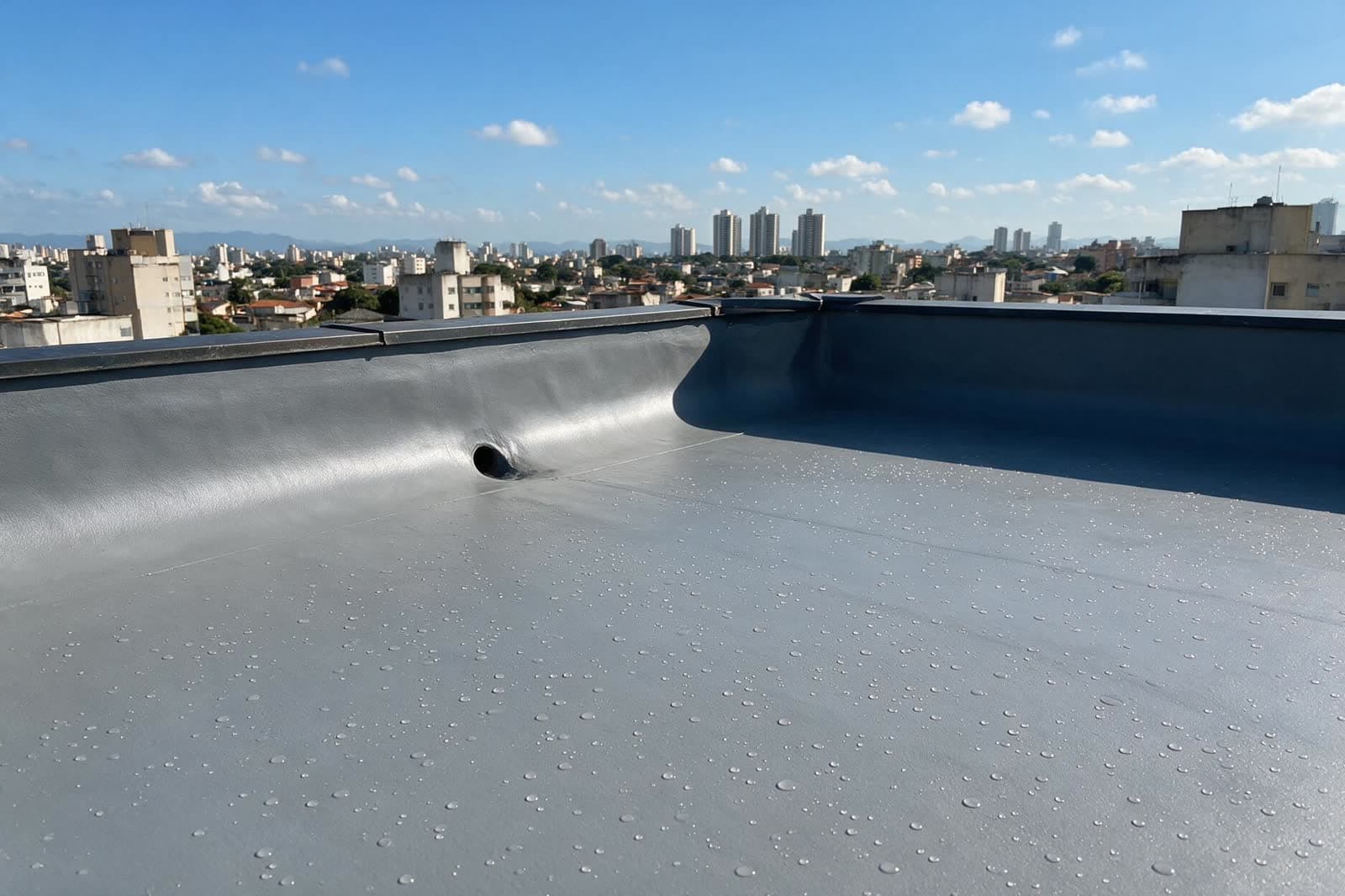 Impermeabilização de Paredes e Lajes, exemplo de acabamento 2