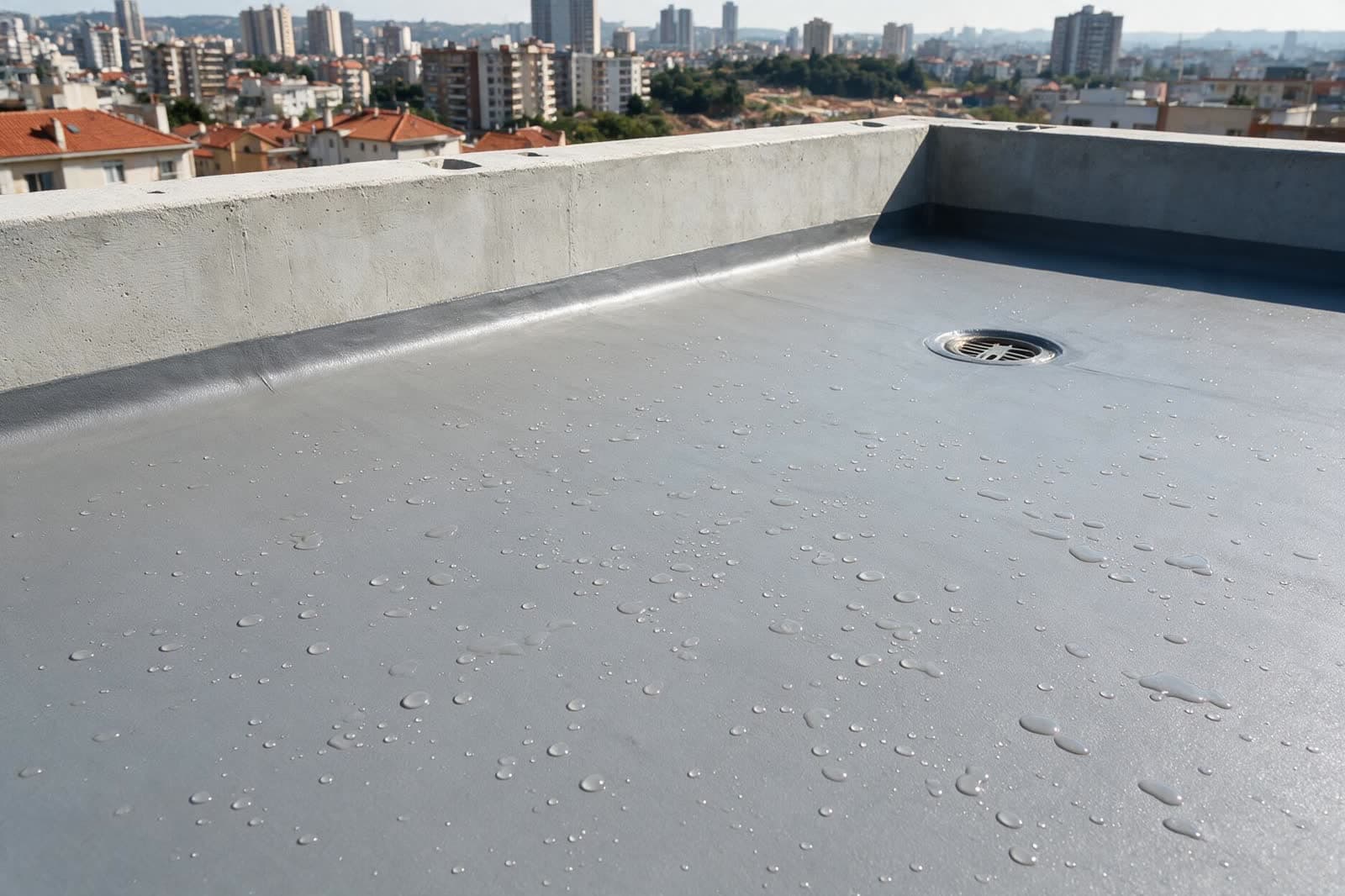 Impermeabilização de Paredes e Lajes, exemplo de acabamento 3
